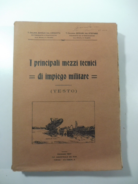 I principali mezzi tecnici di impiego militare (testo)